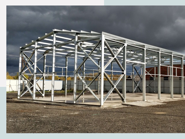 Двускатные ангары в Чебоксары от 617 руб. за квадрат