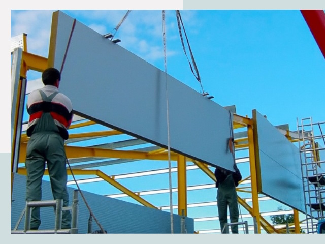 Монтаж сэндвич-панелей в Чебоксарах от 617 руб.