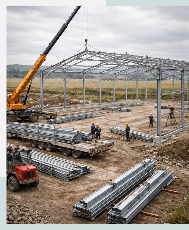 Строительство ангаров для сельхозтехники в Чебоксарах под ключ