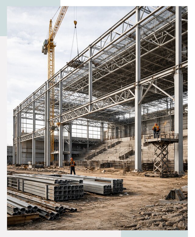 Строительство спортивных комплексов в Чебоксарах от 30852 р. | СтальСтрой-Чбк